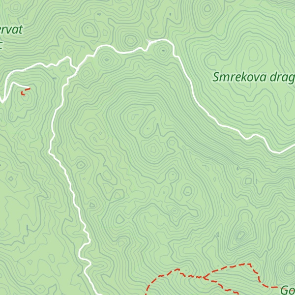 Map of Smrekov vrh