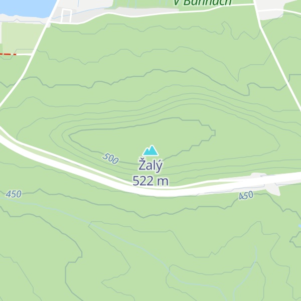 Map of Žalý