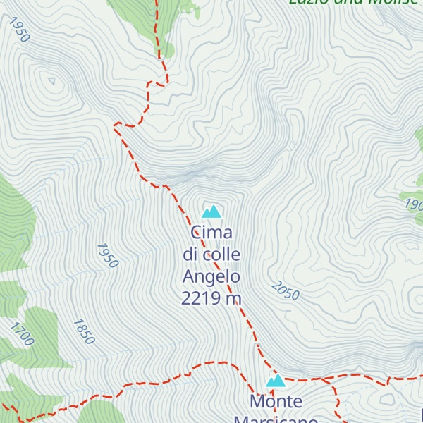 Map of Cima di colle Angelo