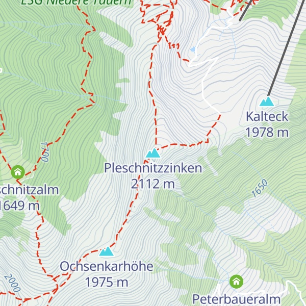 Map of Pleschnitzzinken