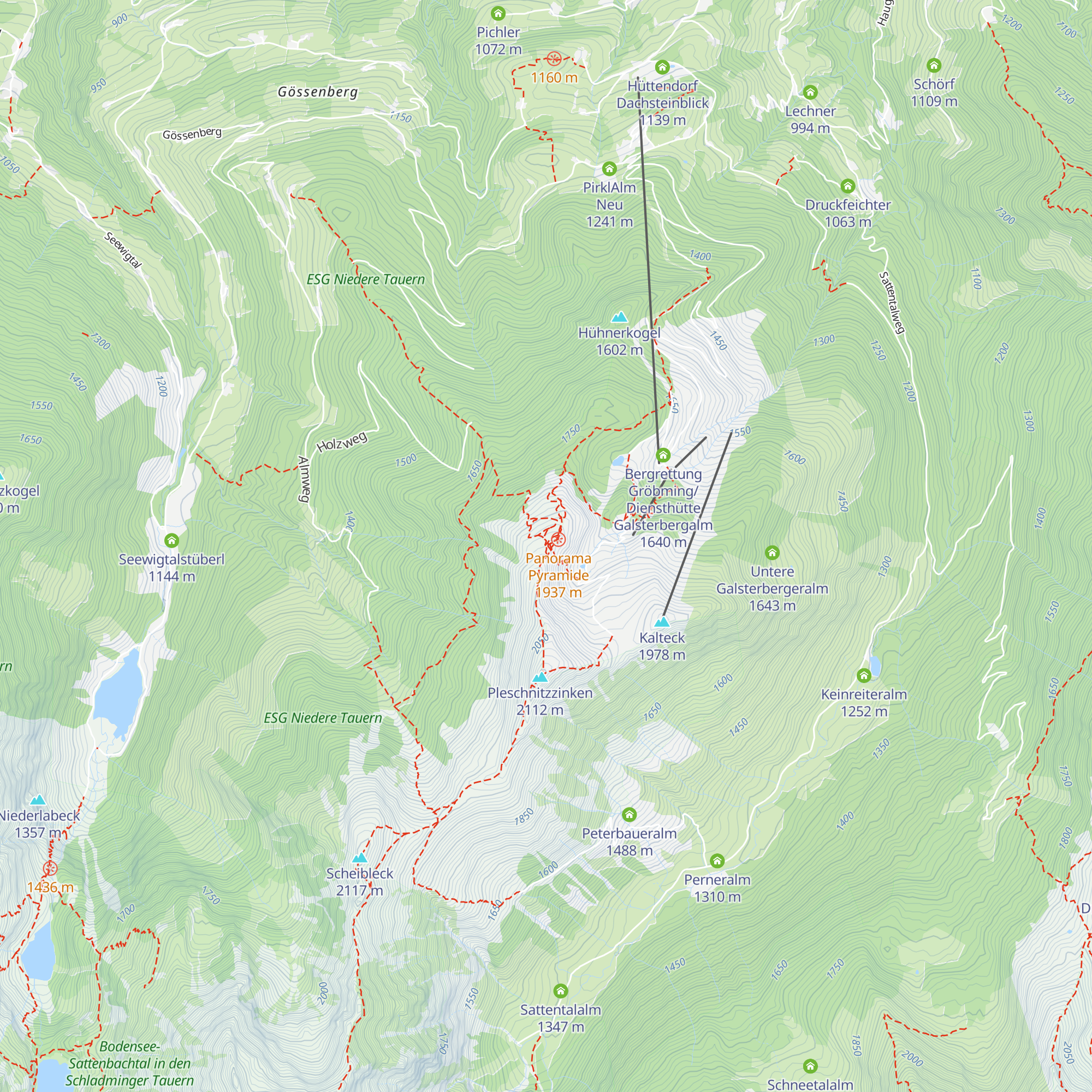 Pleschnitzzinkenhütte map
