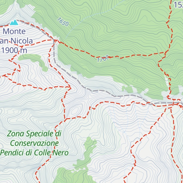 Map of Cima Re Magi o Serra delle Gravare