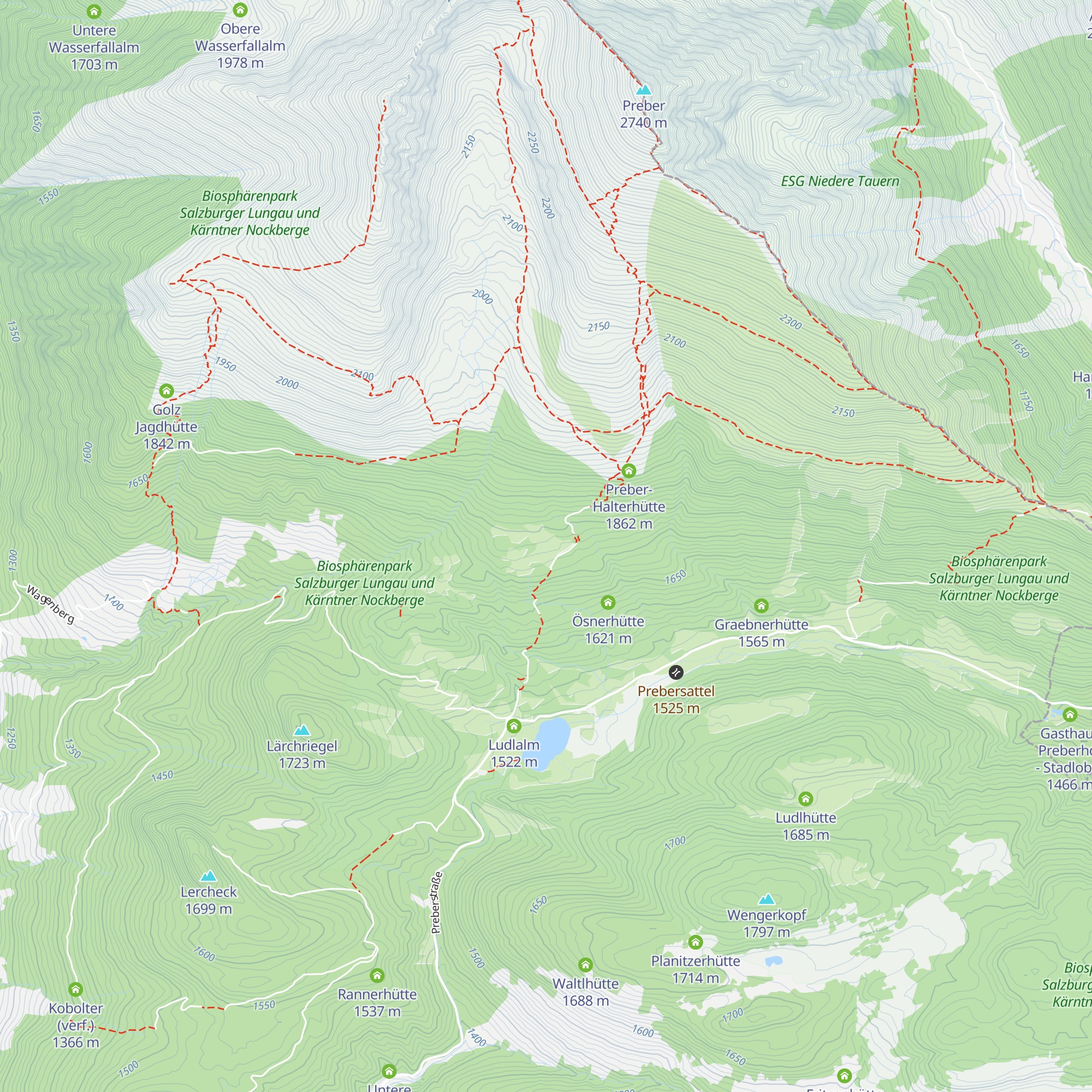 Prodingerhütte map