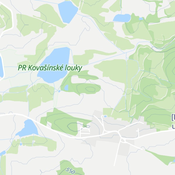 Map of Kovašín [Doubravice u Strakonic]
