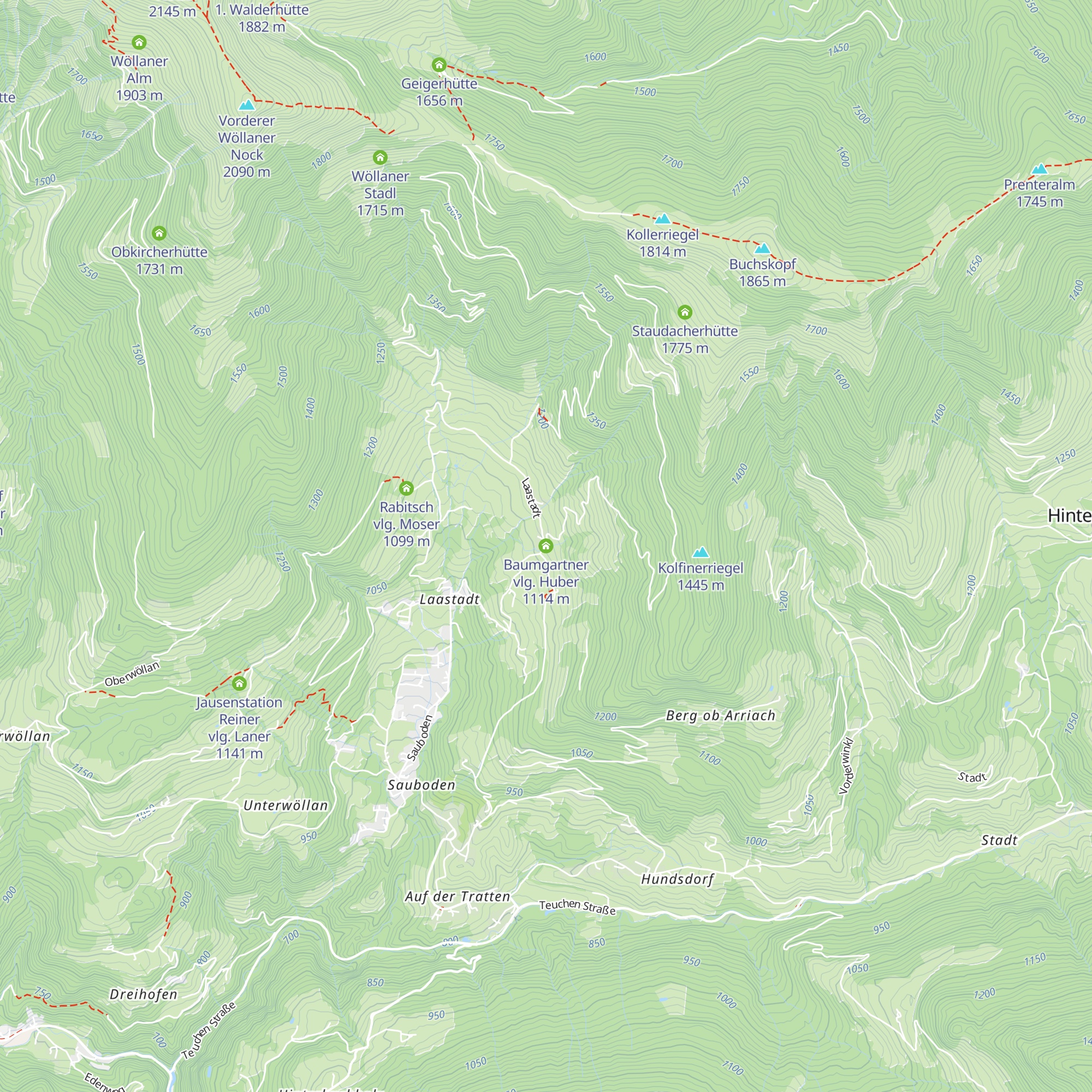 Baumgartner vlg. Huber map