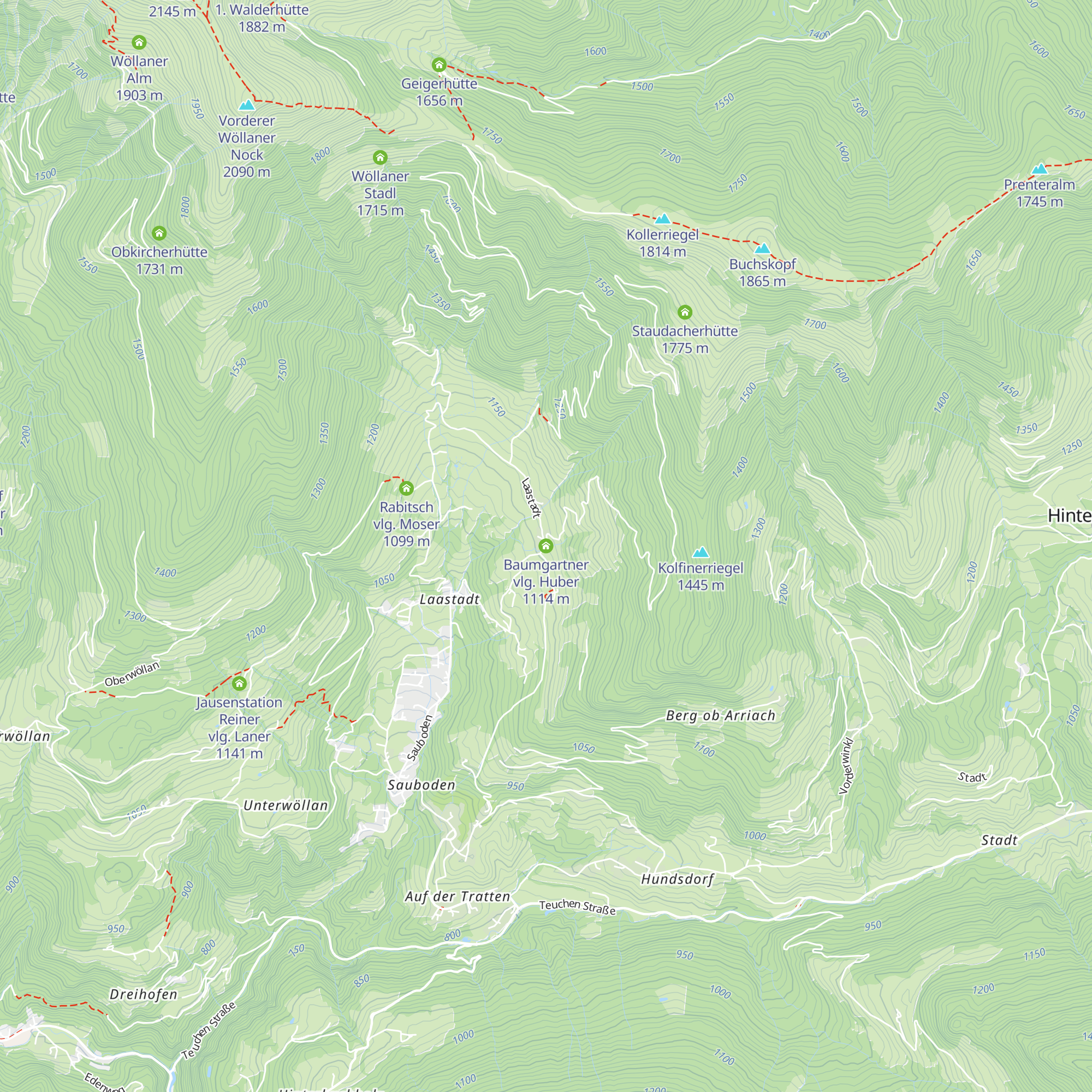 Baumgartner vlg. Huber map