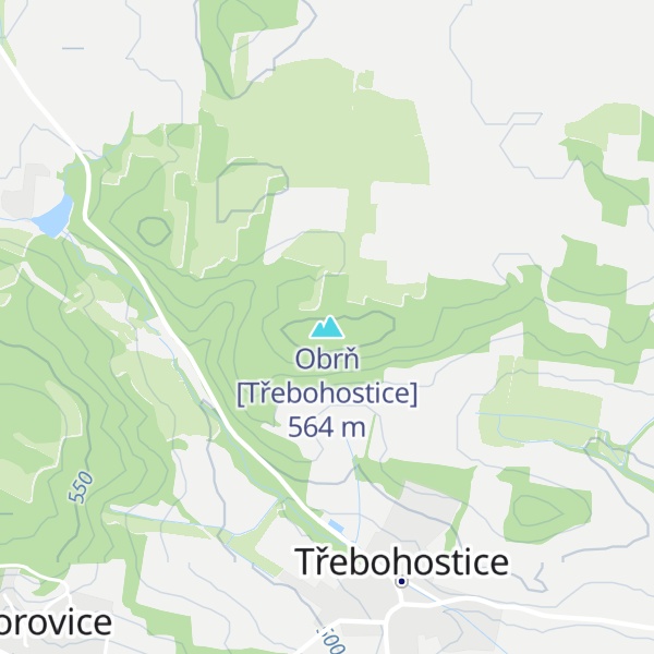 Map of Obrň [Třebohostice]