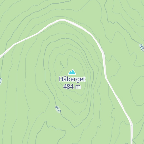Map of Håberget
