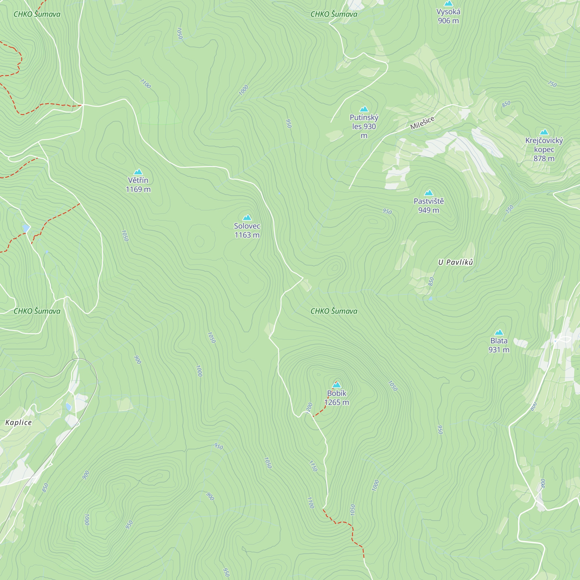 Chata Kuberna map