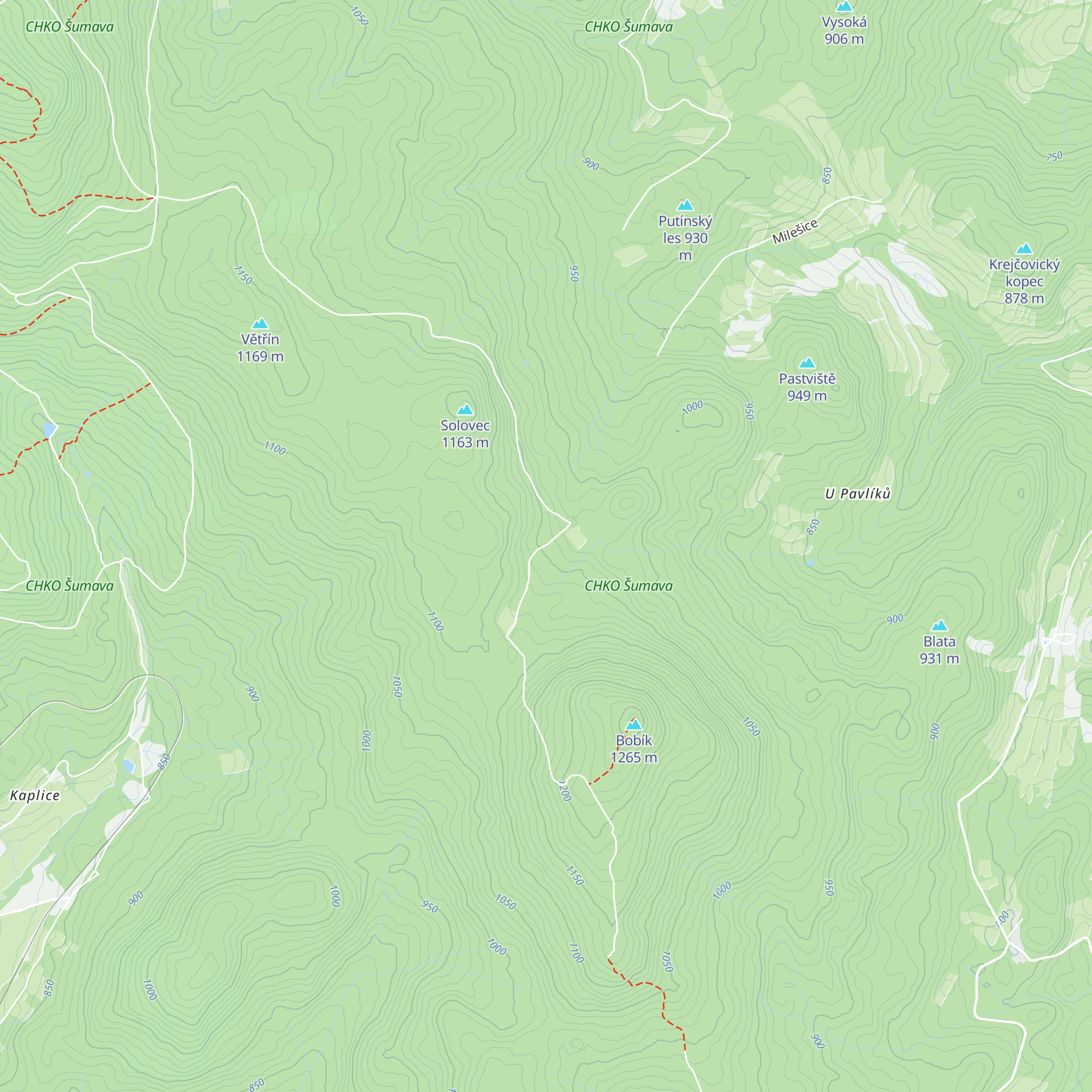 Chata Kuberna map