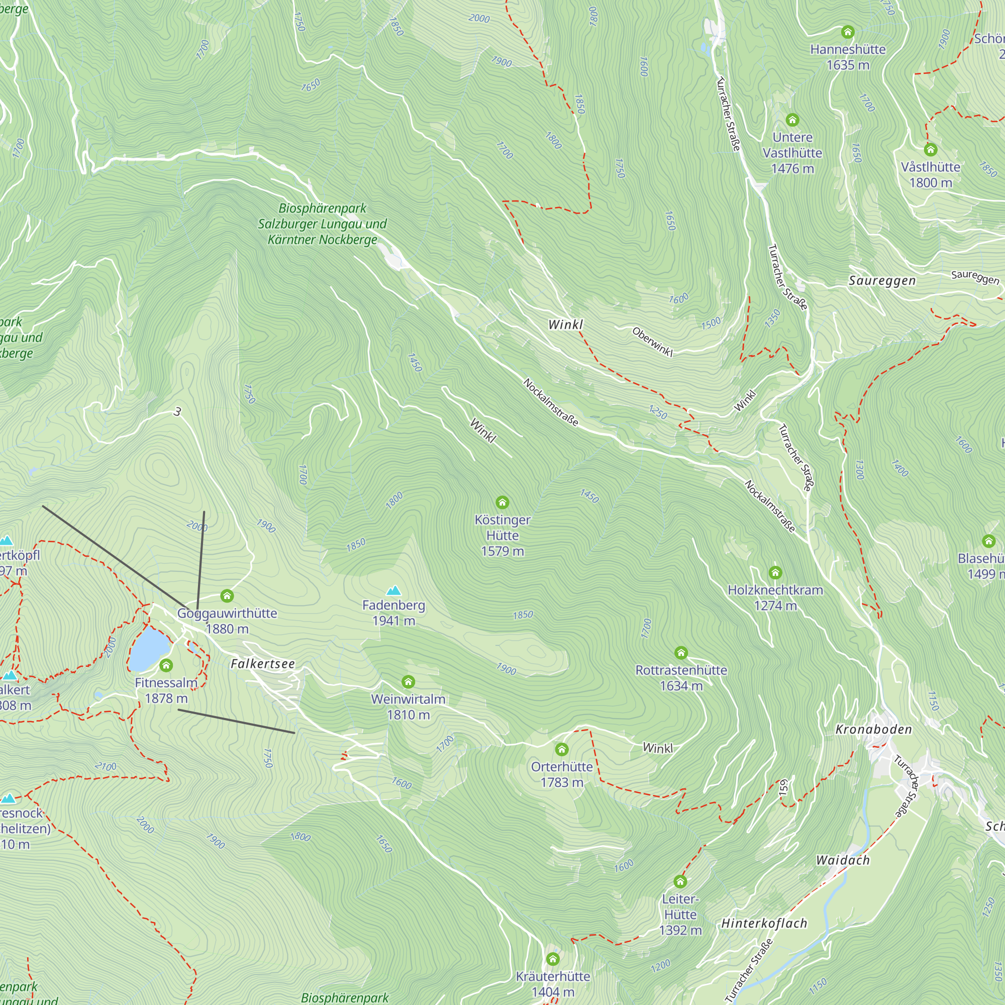 Köstinger Hütte map