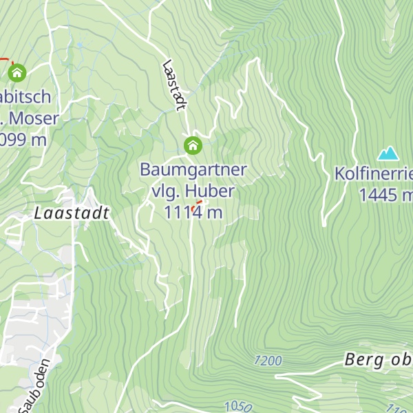 Map of Huber vlg. Orter