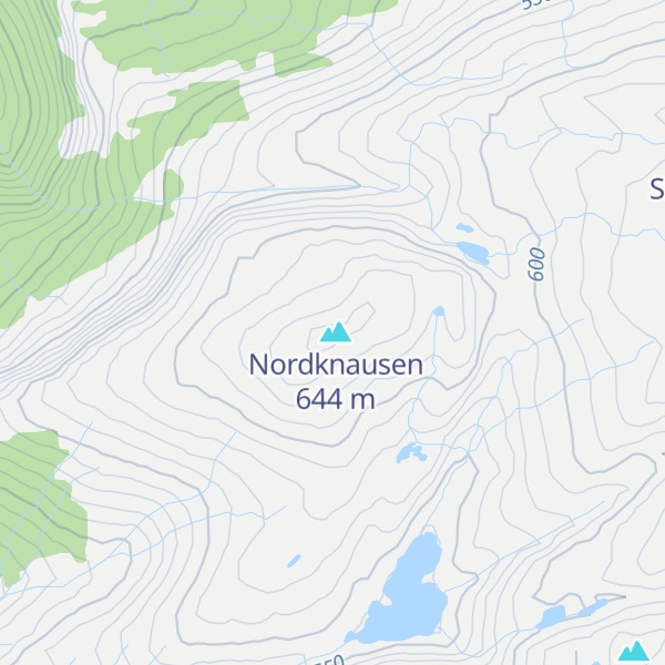 Map of Vassflogfjellet