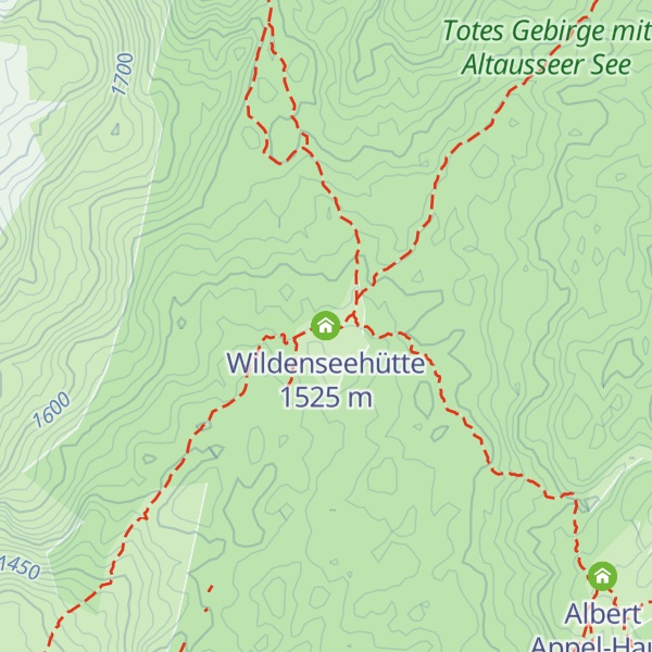 Map of Wildenseehütte