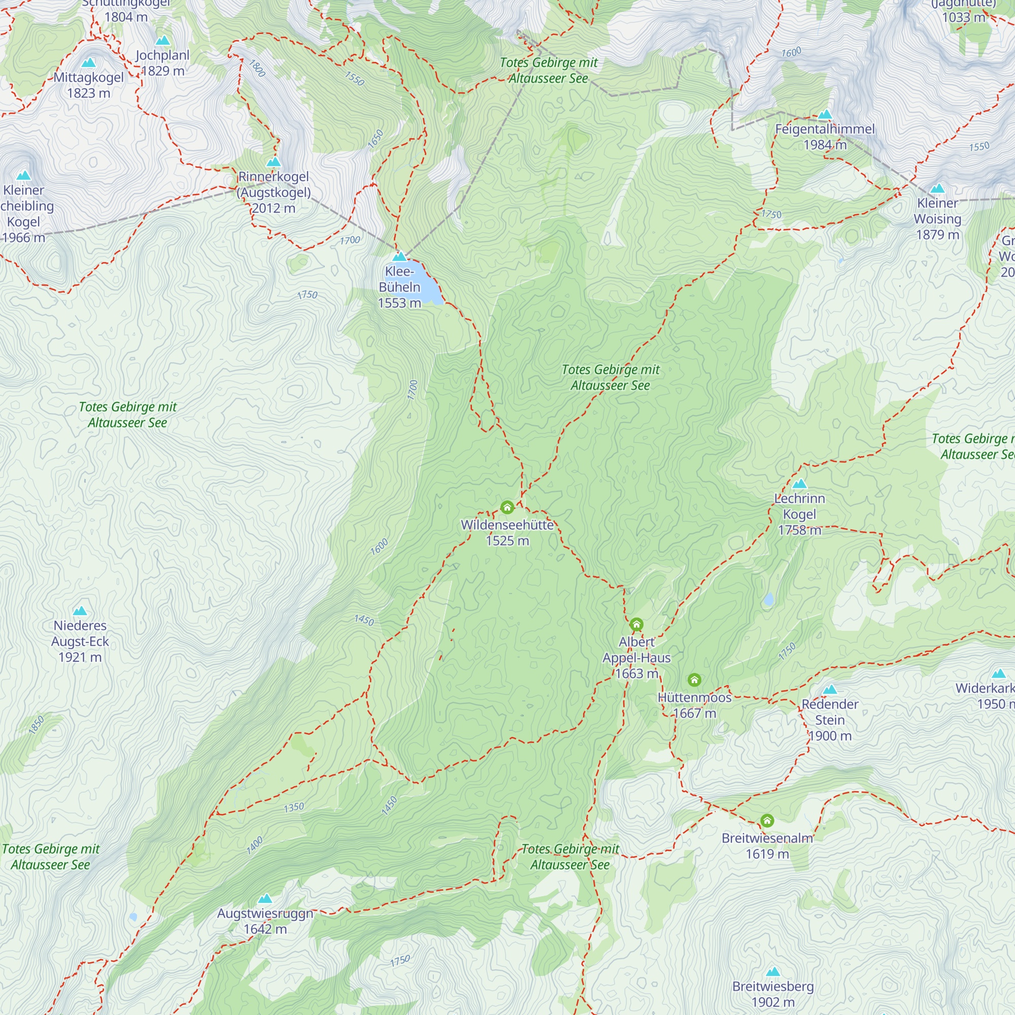 Wildenseehütte map