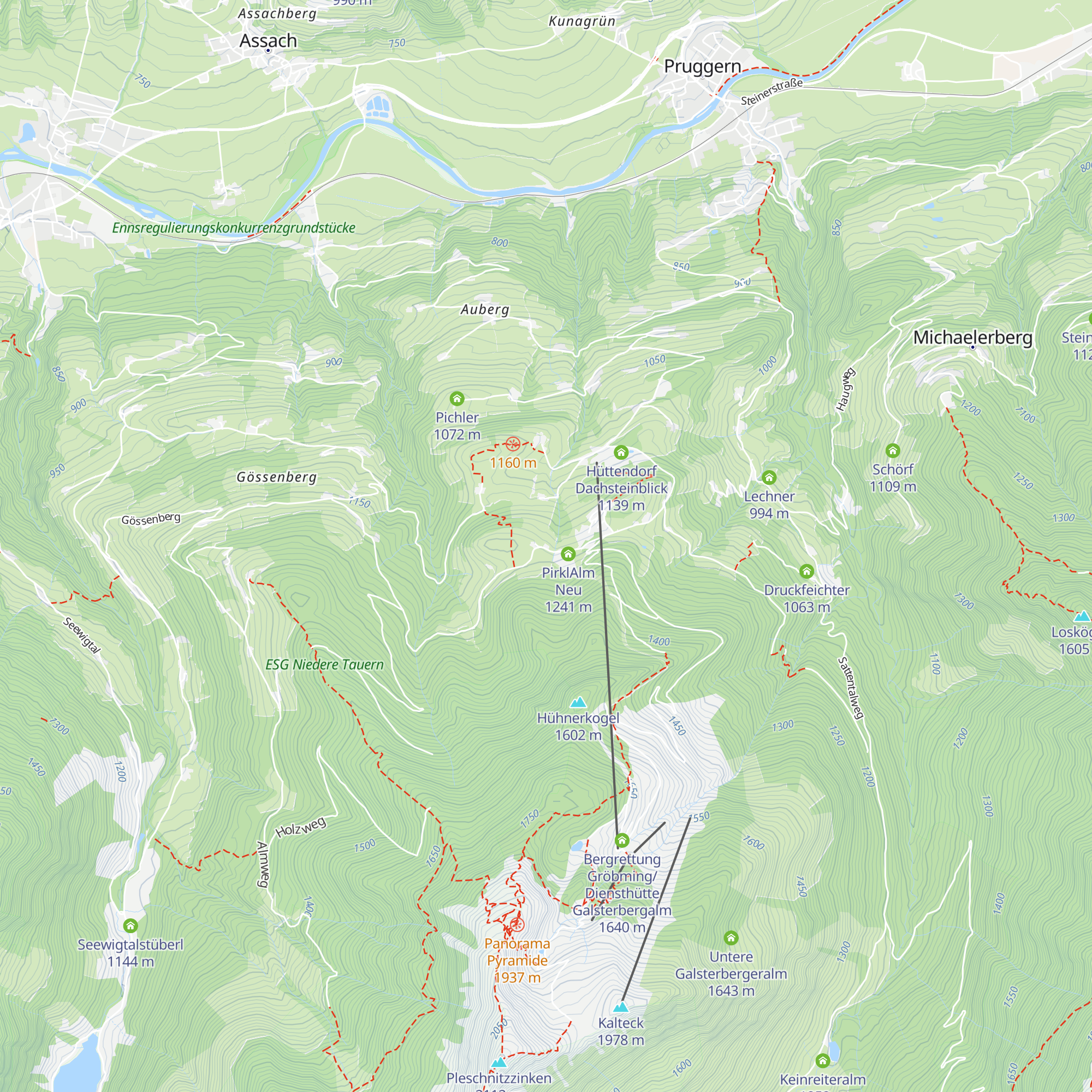 Pirklalm map
