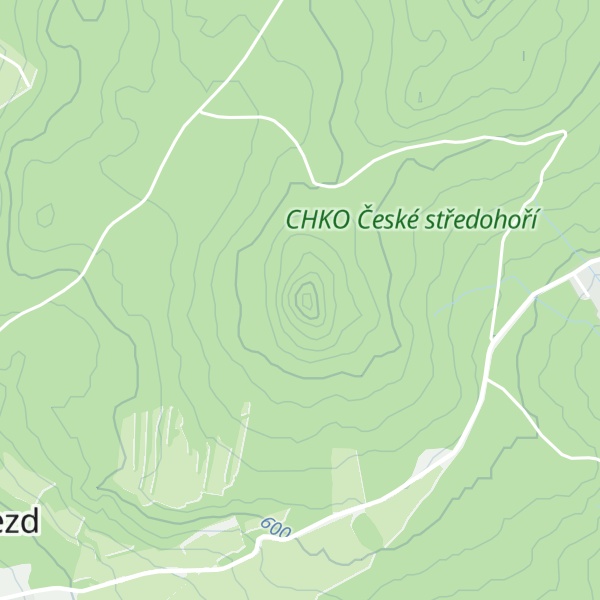 Map of Ostrý