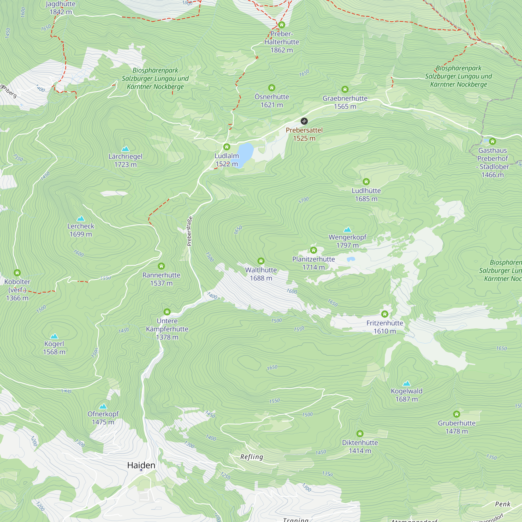 Waltlhütte map