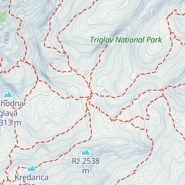 Map of Dom Valentina Staniča pod Triglavom