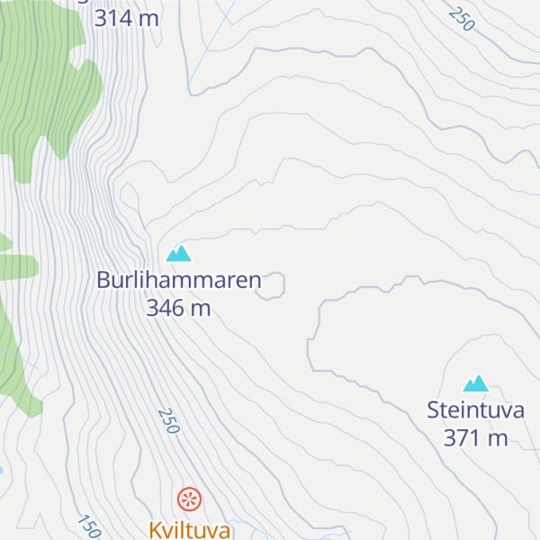 Map of Torvdalsfjellet