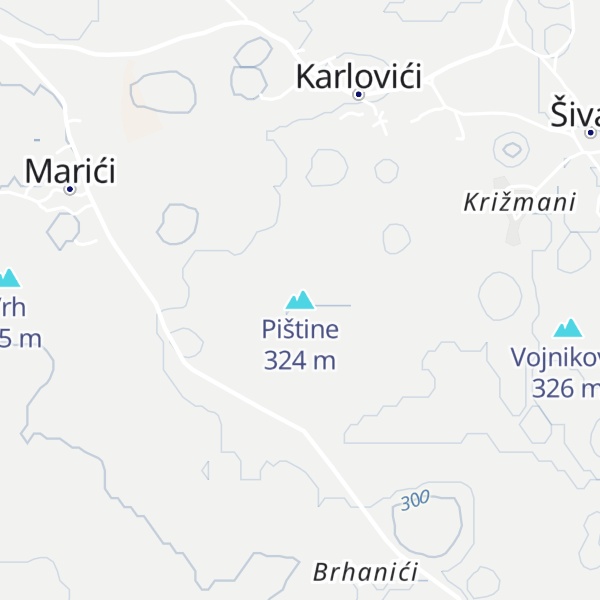 Map of Pištine
