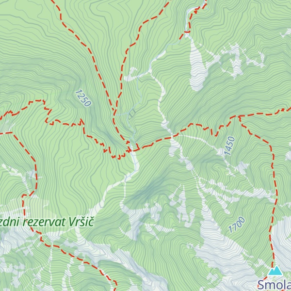 Map of Lovska koča nad Skočniki