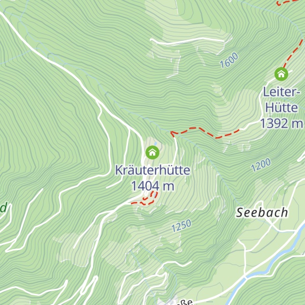 Map of Kräuterhütte