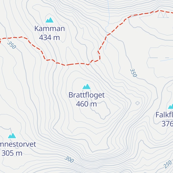 Map of Brattfloget