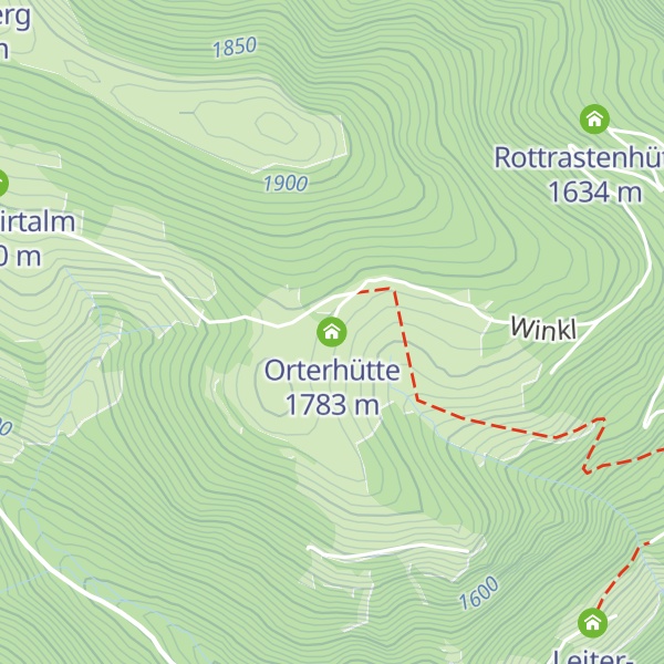 Map of Orterhütte