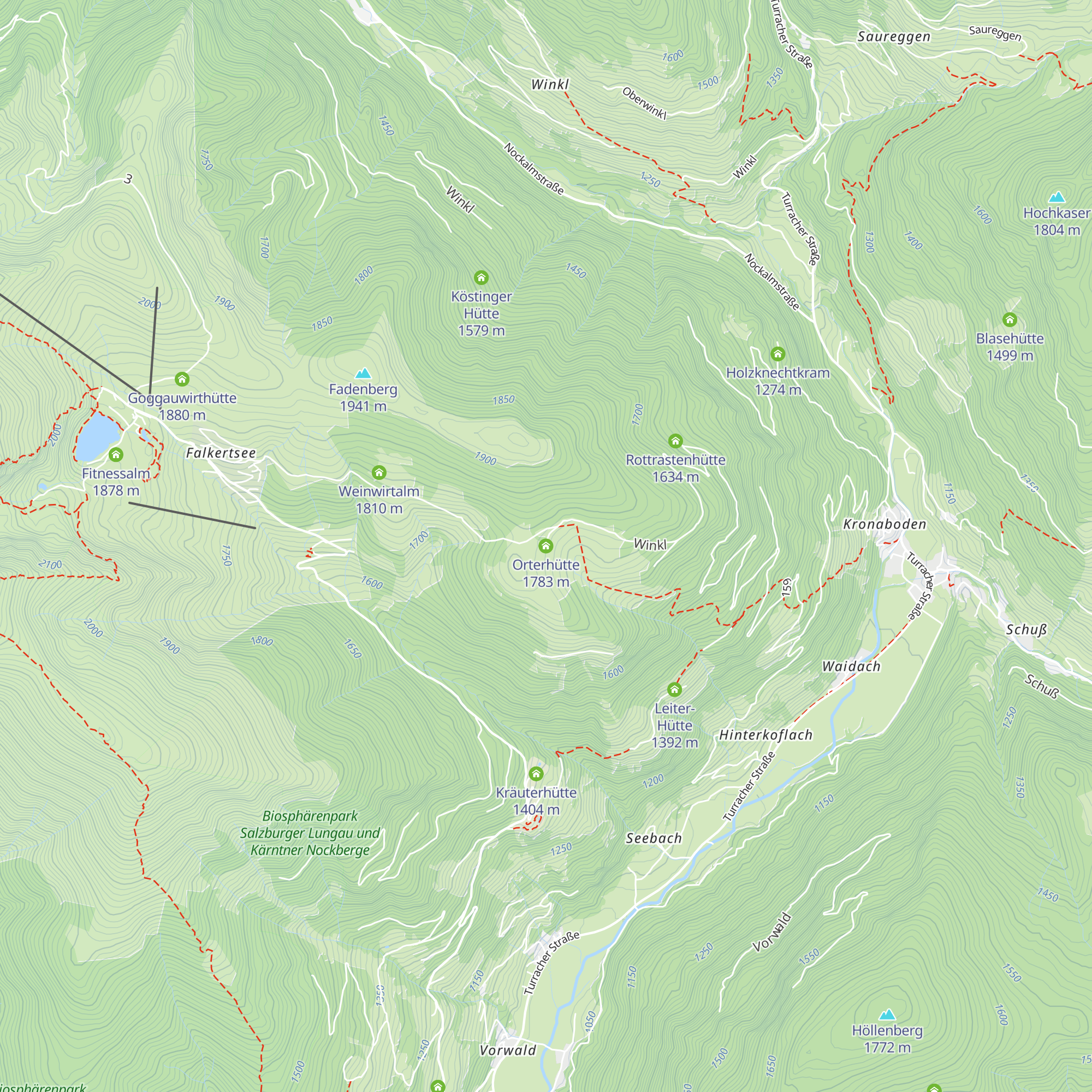 Orterhütte map