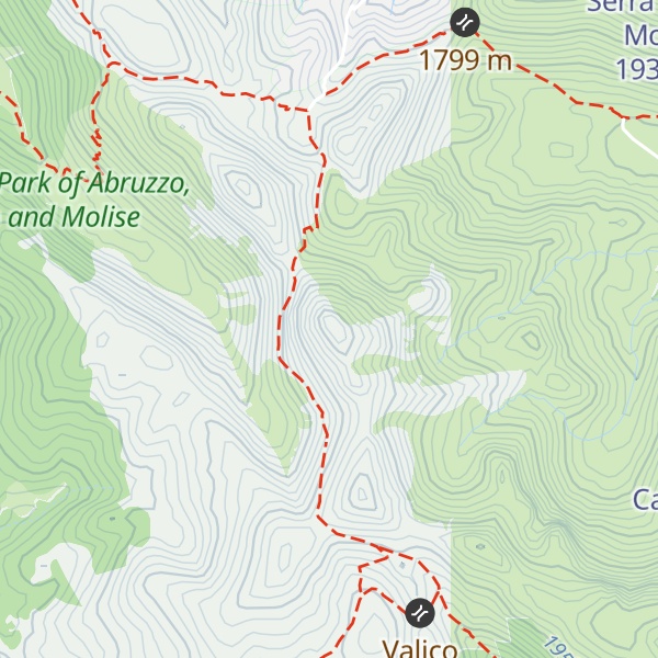 Map of Serra del Campitello