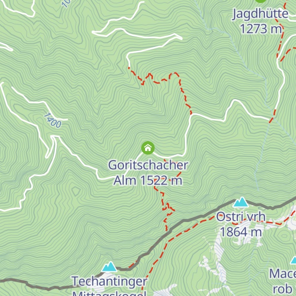 Map of Goritschacher Alm