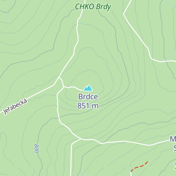 Map of Brdce