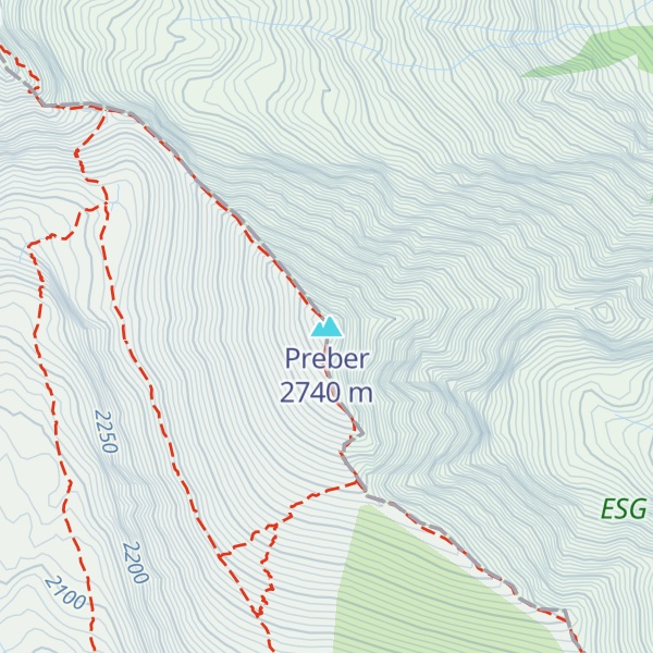 Map of Preber