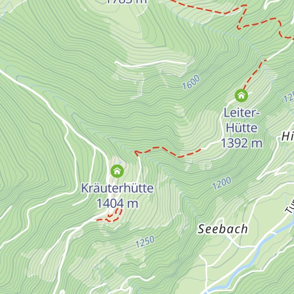 Map of Bacherhütte