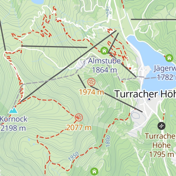 Map of Almzeithütte