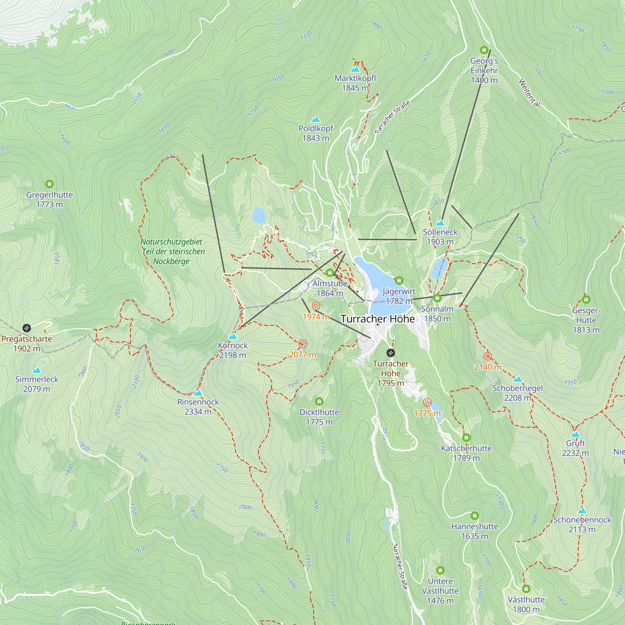 Almzeithütte map