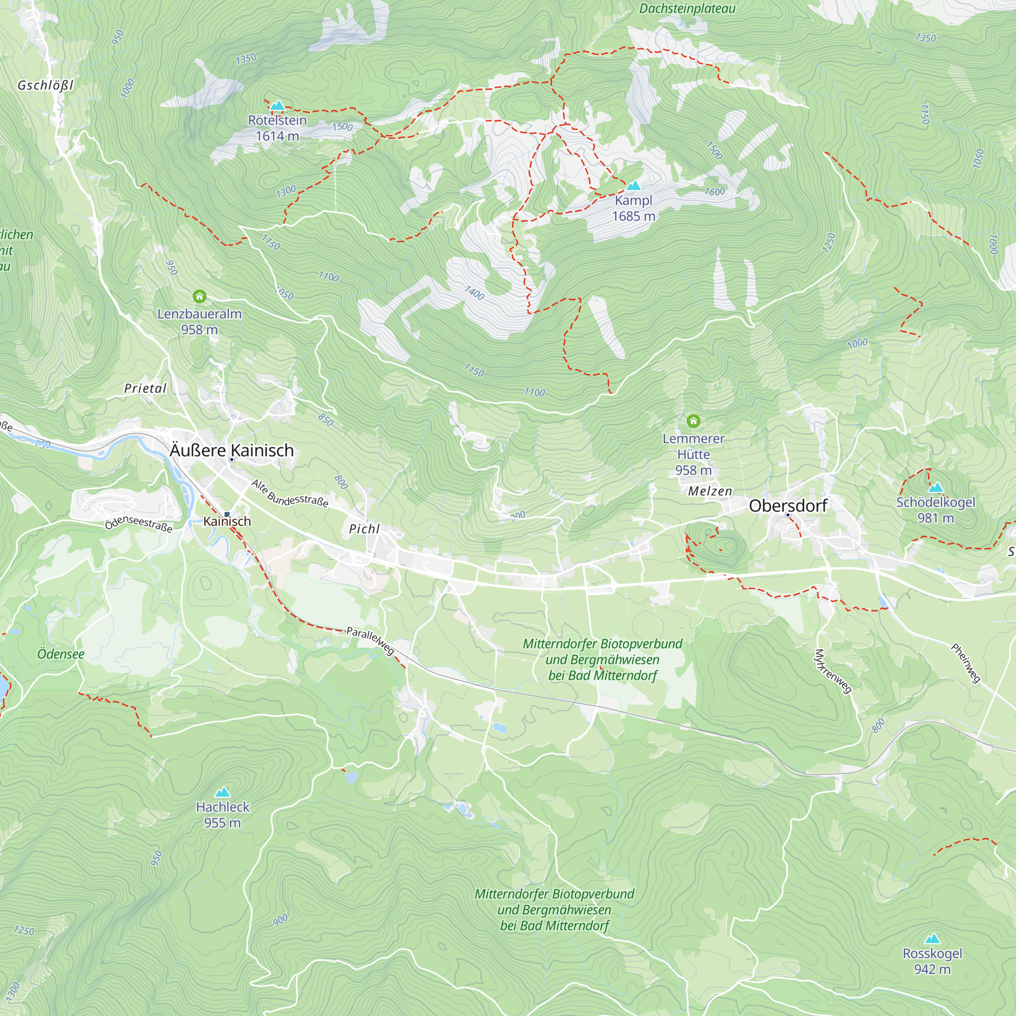 Knödl-Alm map