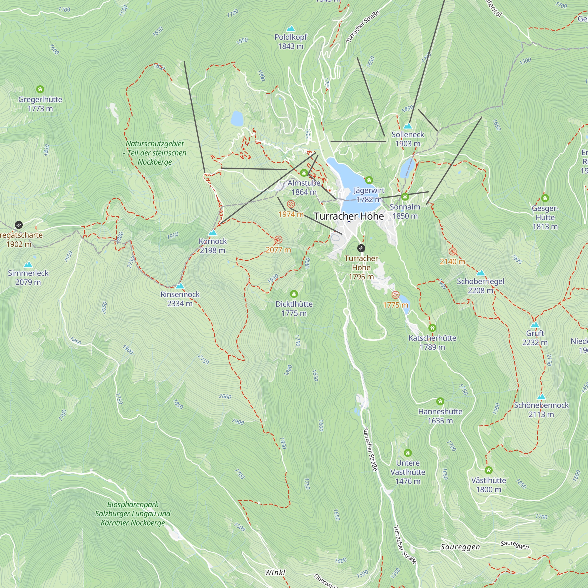 Dicktlhütte map