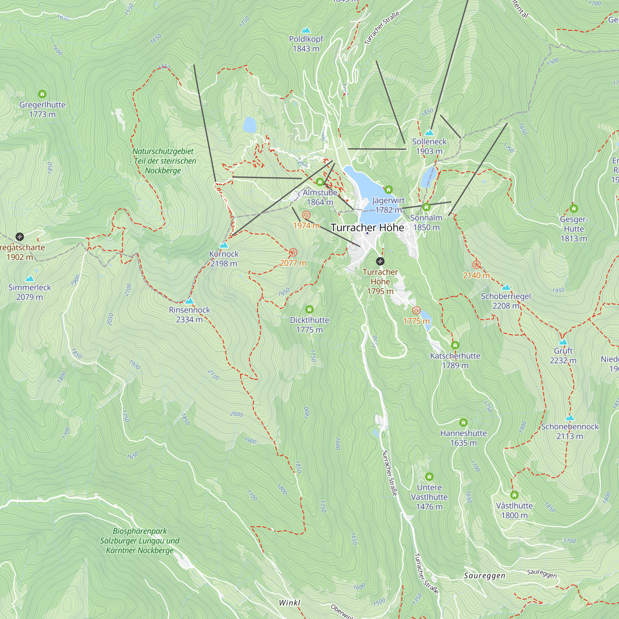 Dicktlhütte map