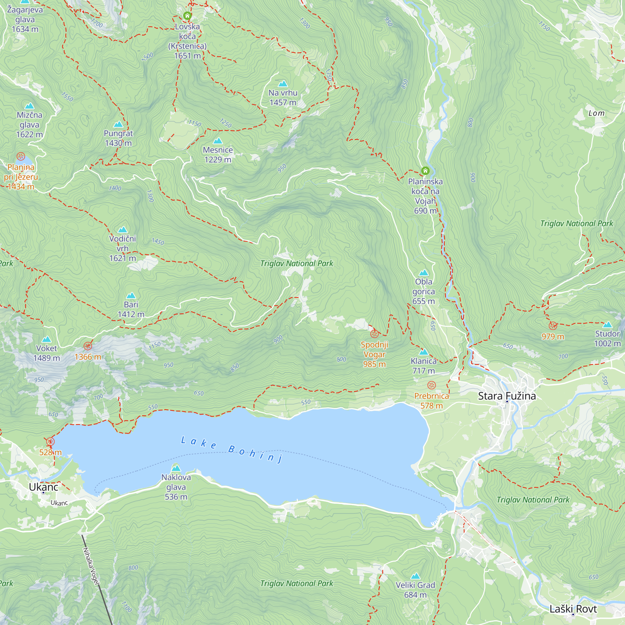 Kosijev dom na Vogarju map