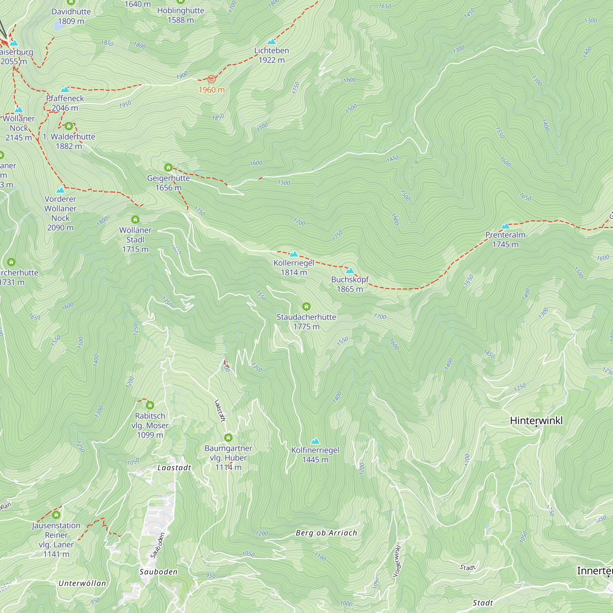 Staudacherhütte map