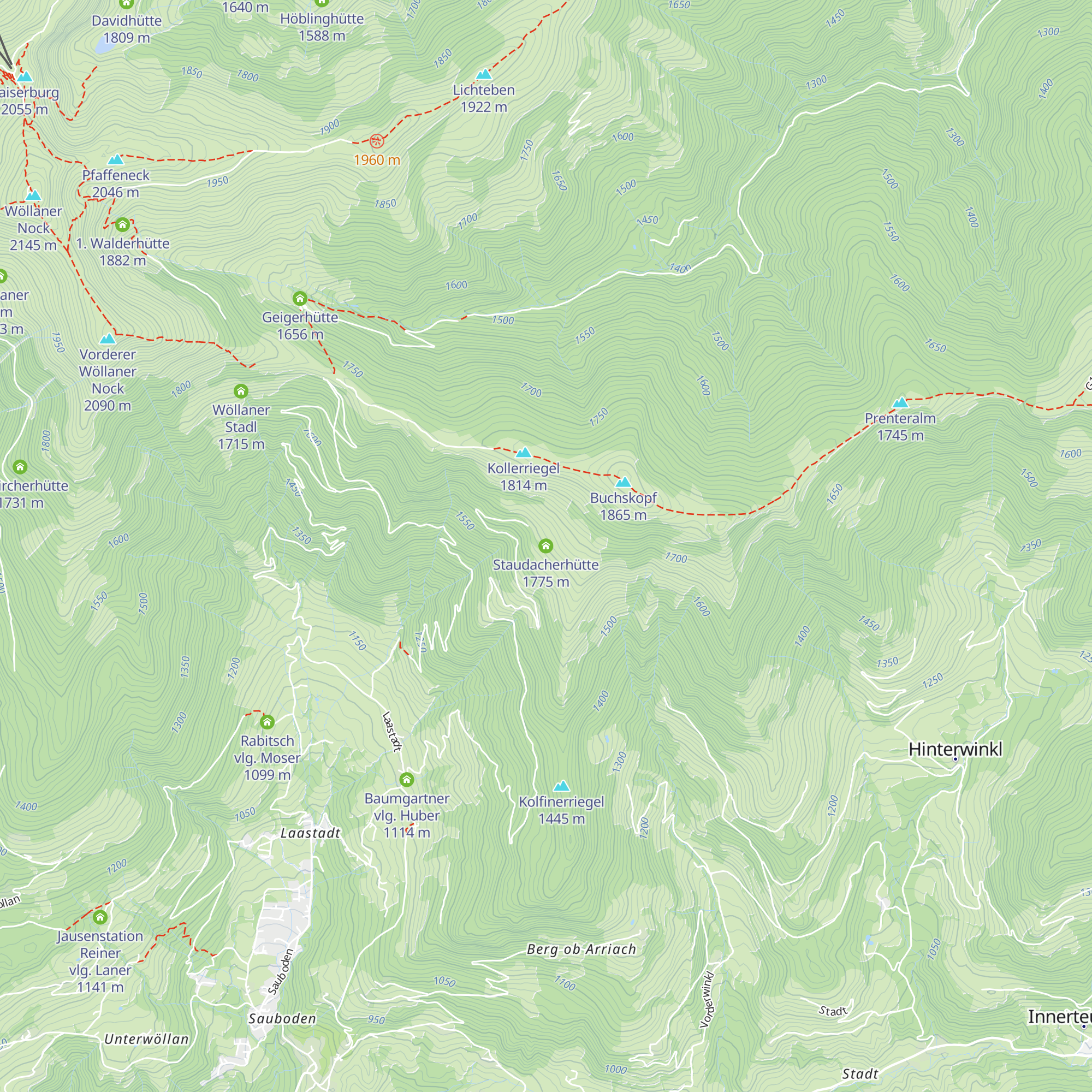 Staudacherhütte map