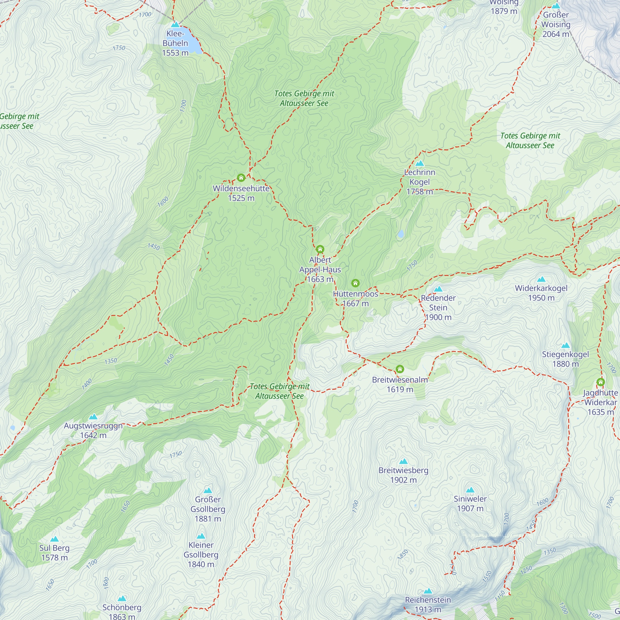 Naturfreundehütte Henaralm map