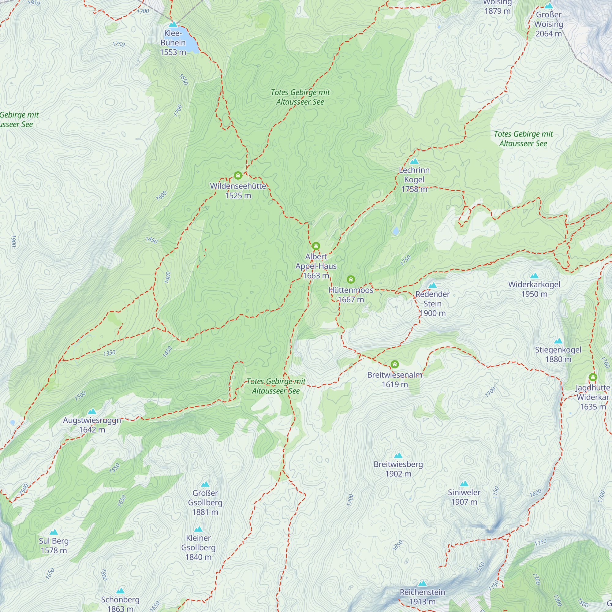 Naturfreundehütte Henaralm map