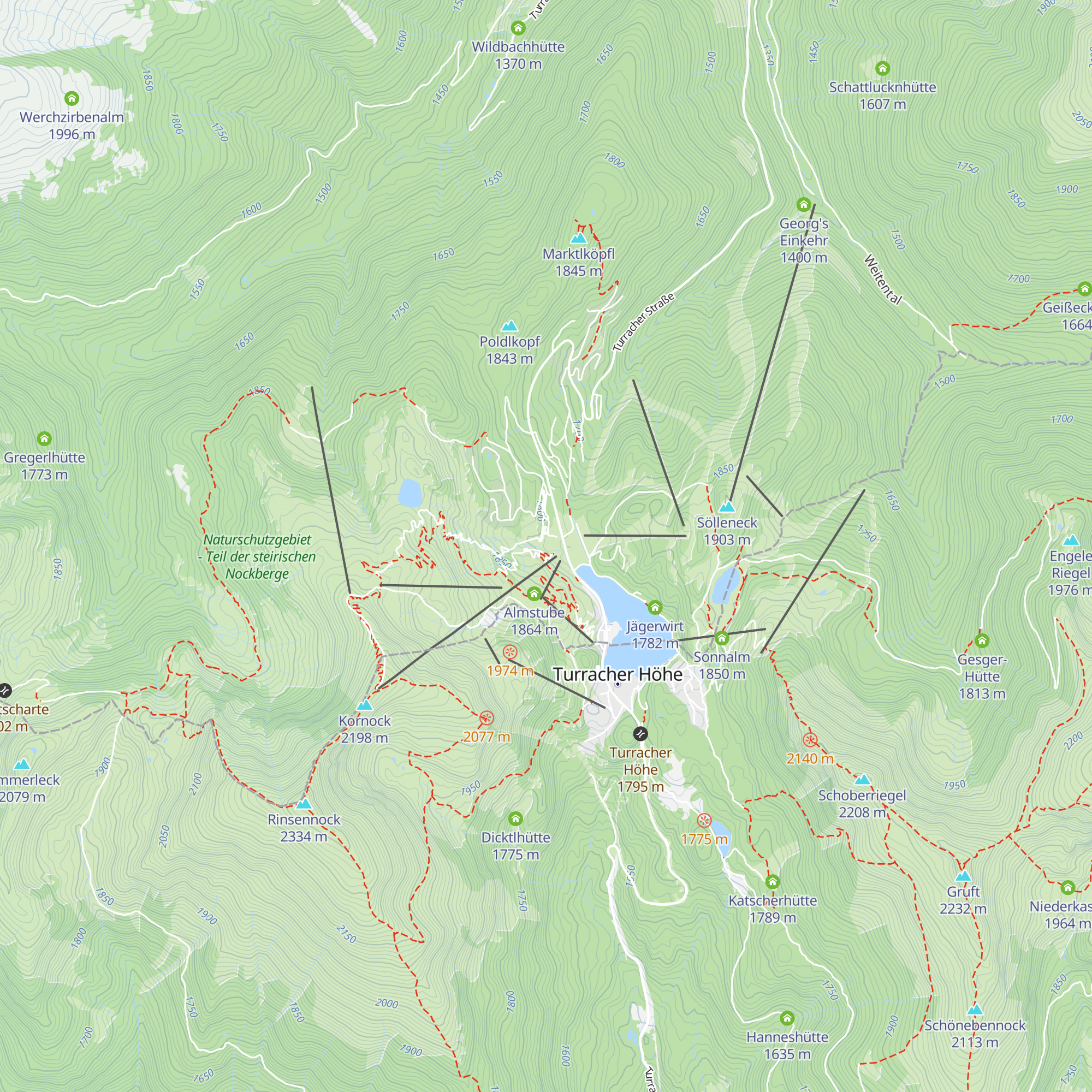 Edelweissalm map