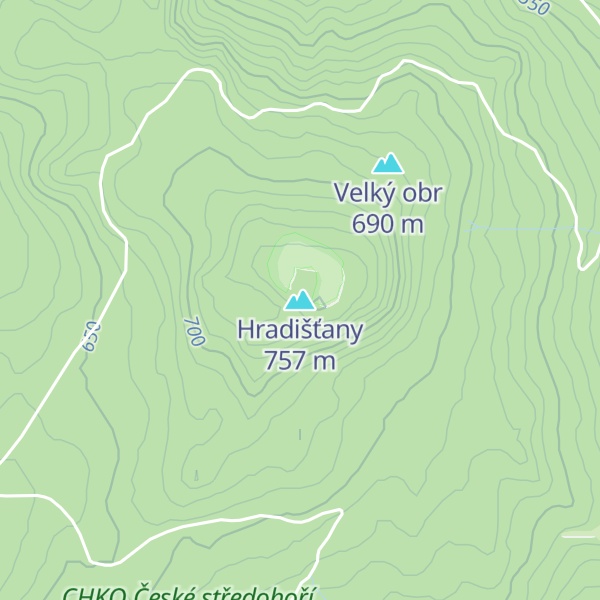 Map of Hradišťany