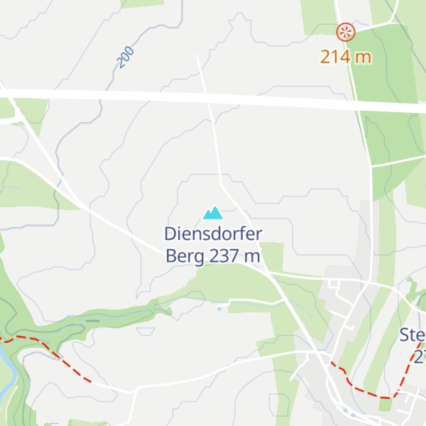 Map of Diensdorfer Berg