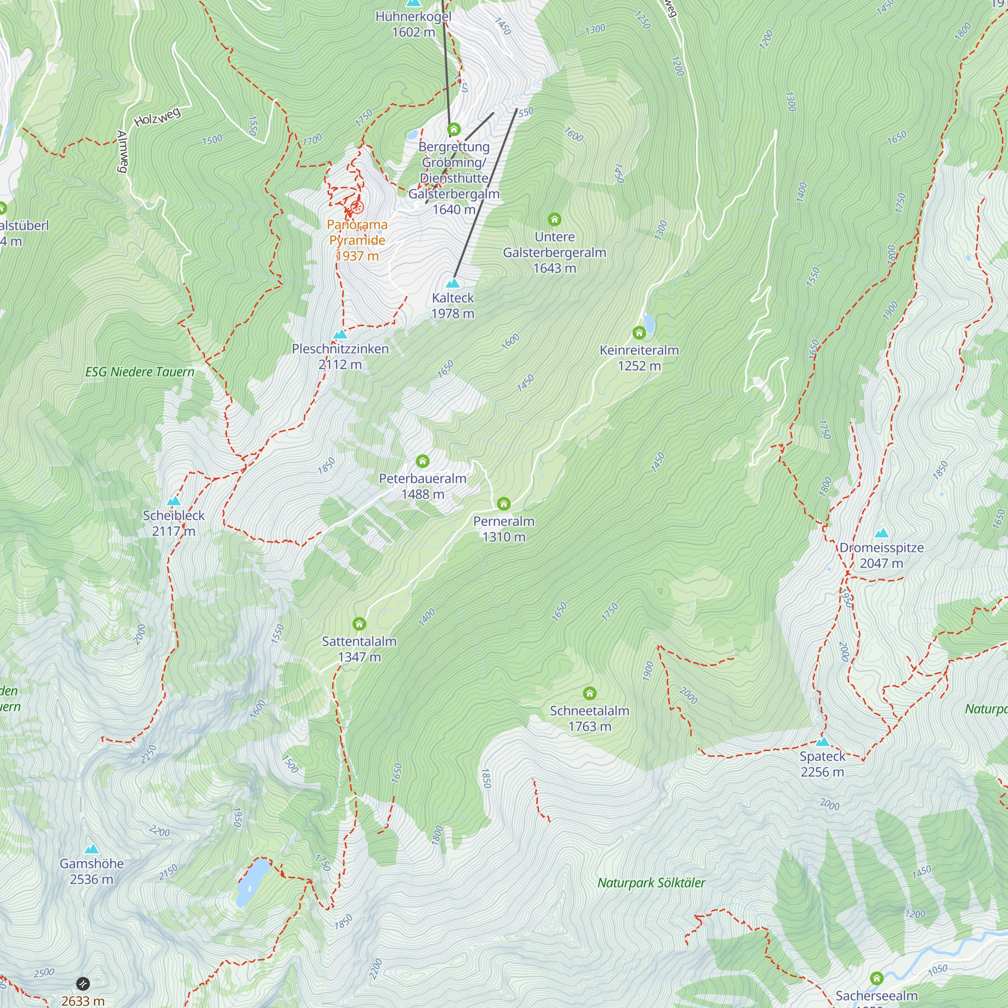 Perneralm map