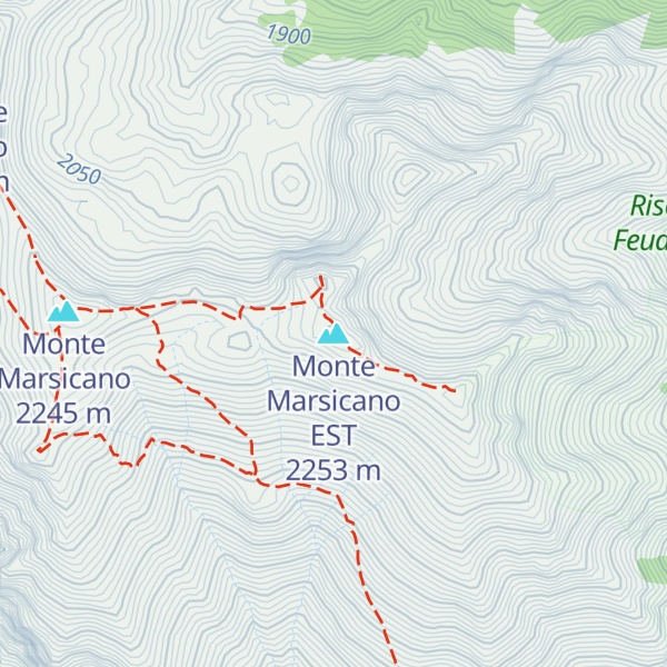 Map of Monte Marsicano EST